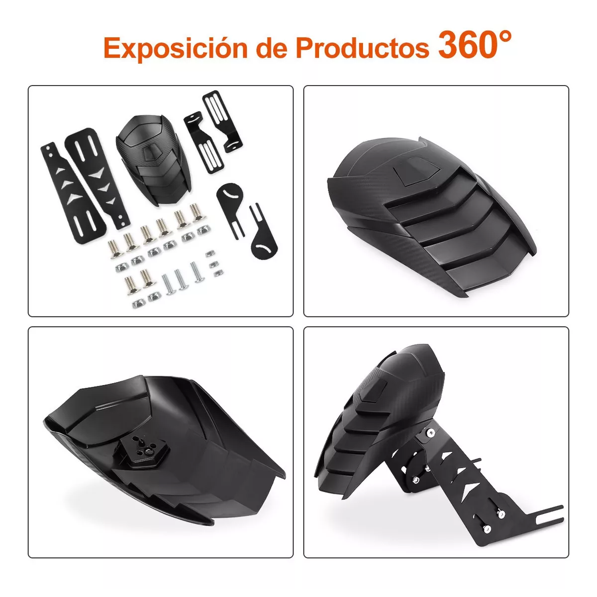 Foto 5 pulgar | Salpicadera Trasera Universal para Motos 130-160mm Eo Safe Imports Esi-10919 Negro