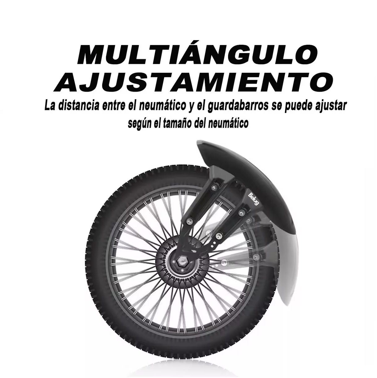 Foto 5 pulgar | Salpicadera Trasera Motocicleta Vento Belug 250 Lodera Negro