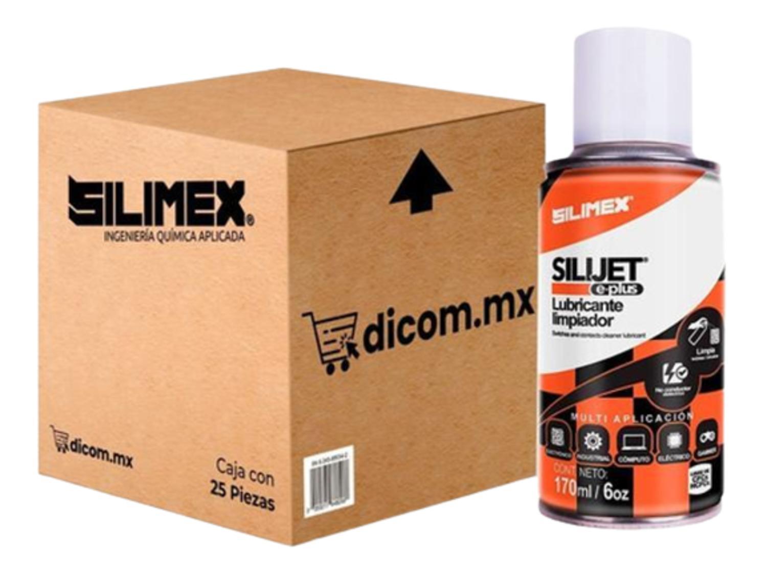 Foto 2 pulgar | Caja de 25 pz de Lubricante Silimex Silijet E-plus, Limpiador Dieléctrico de 170 ml