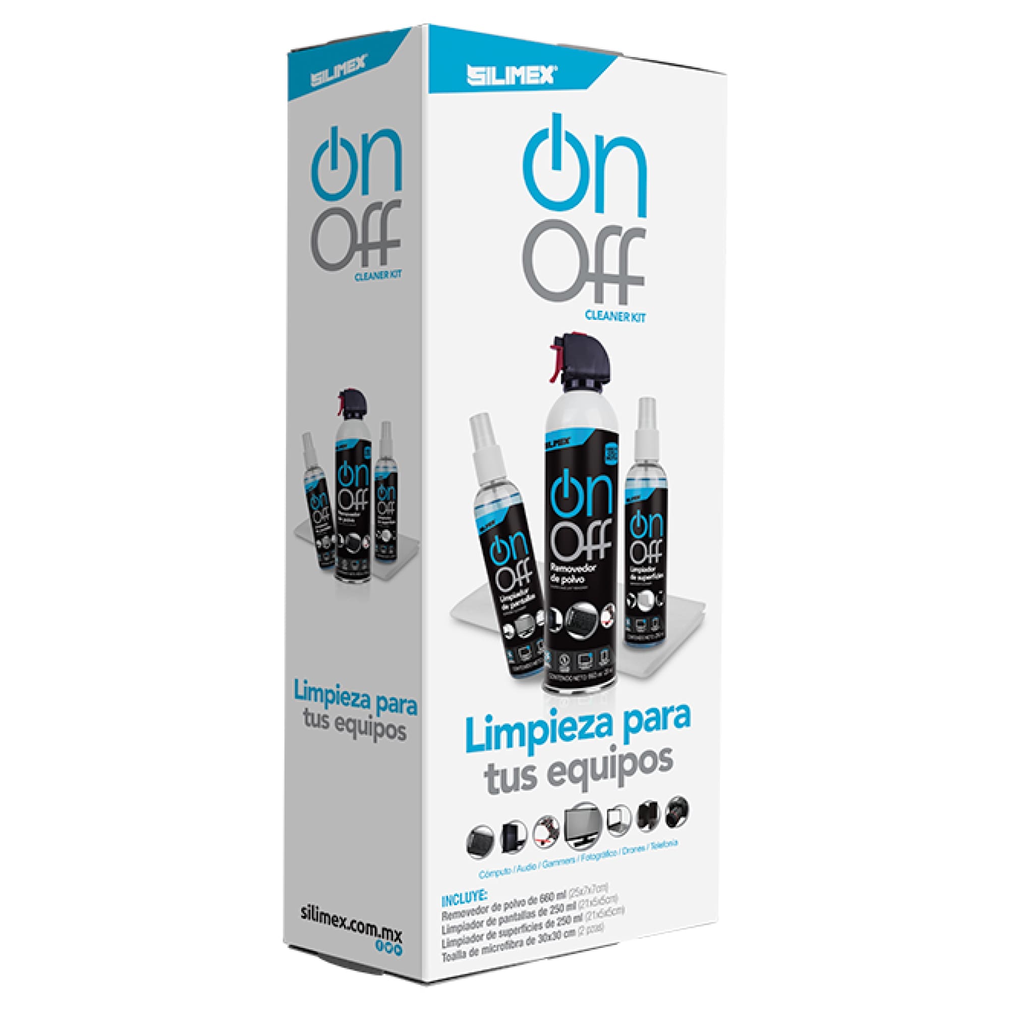 Foto 3 pulgar | Kit para Limpieza Silimex Cleaner Pack On Off Cleaner