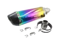 Tubo de Escape para Moto Modificado Silenciador Universal 51 mm Tornasol