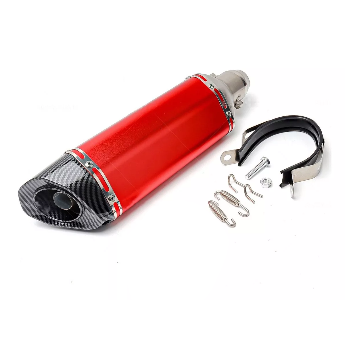 Escape para Moto Deportivo y Silenciador Inoxidable  Eo Safe Imports Esi-17937 Rojo