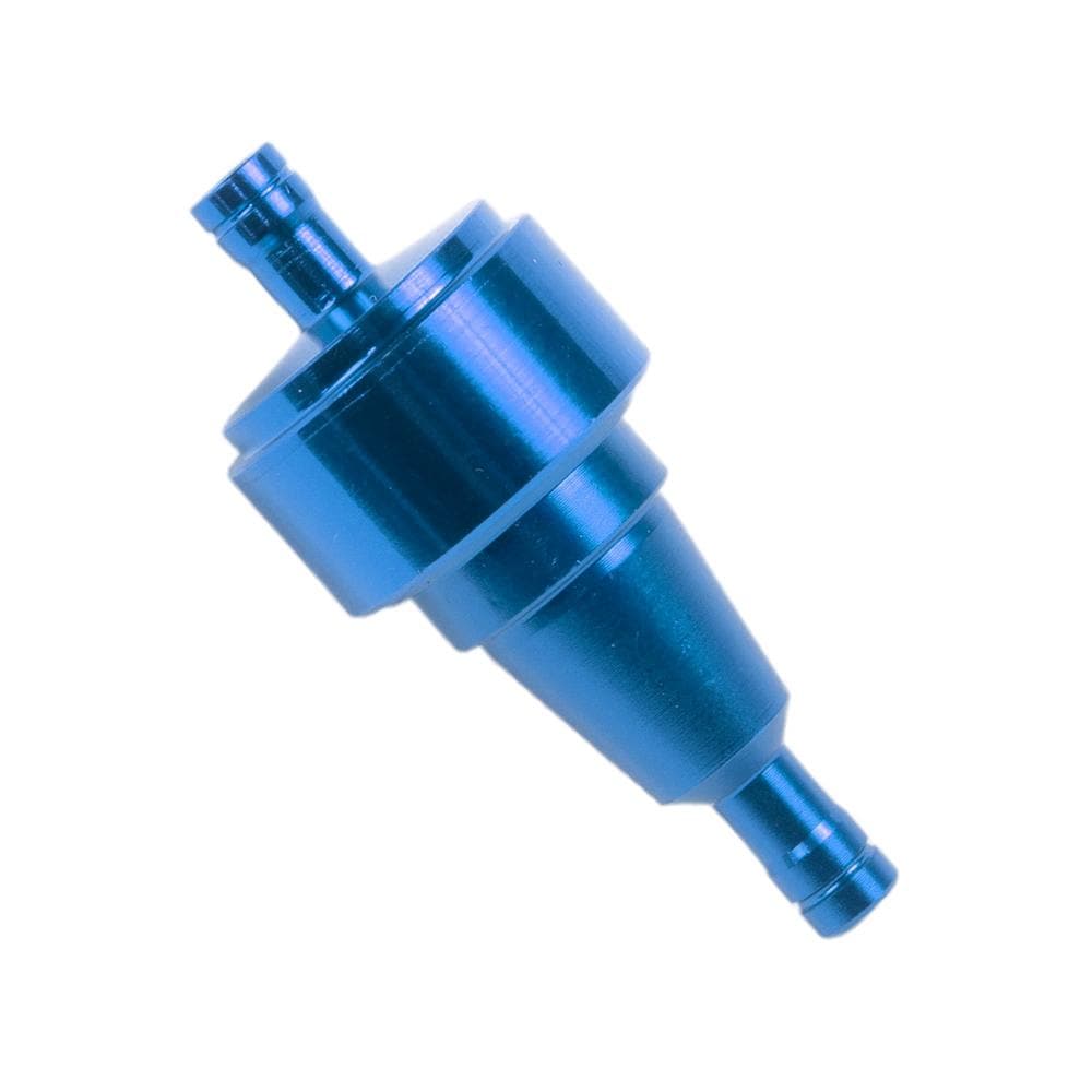 Filtro De Gasolina Metalico Azul Universal Para Motocicleta Kinlley $190