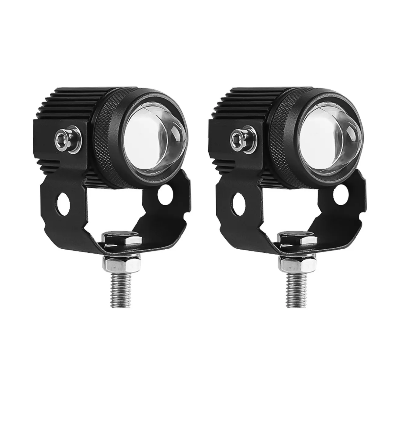 Par de Faros de Lupa Doble Malubero para Auto/ Moto 60w