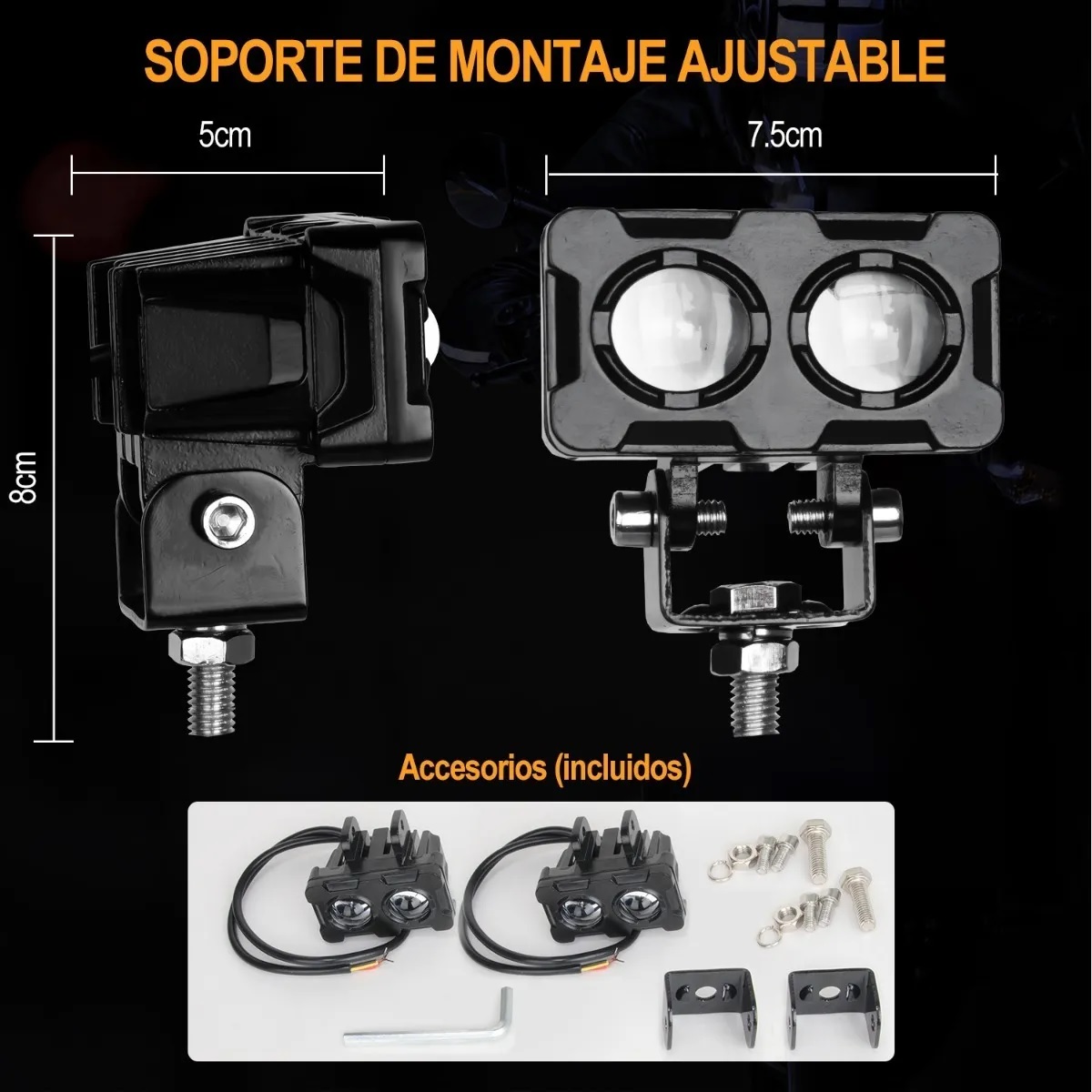 Foto 3 pulgar | Kit Faros Auxiliares Led Doble Eo Safe Imports Esi-449