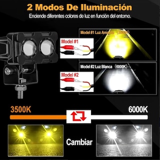 Foto 3 | Kit Faros Auxiliares Led Doble Eo Safe Imports Esi-449
