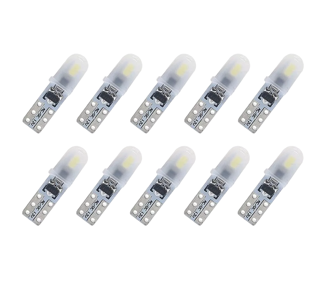 Led Clúster T5 Focos Para Tablero Dc12v Diez Pellizco Blanco