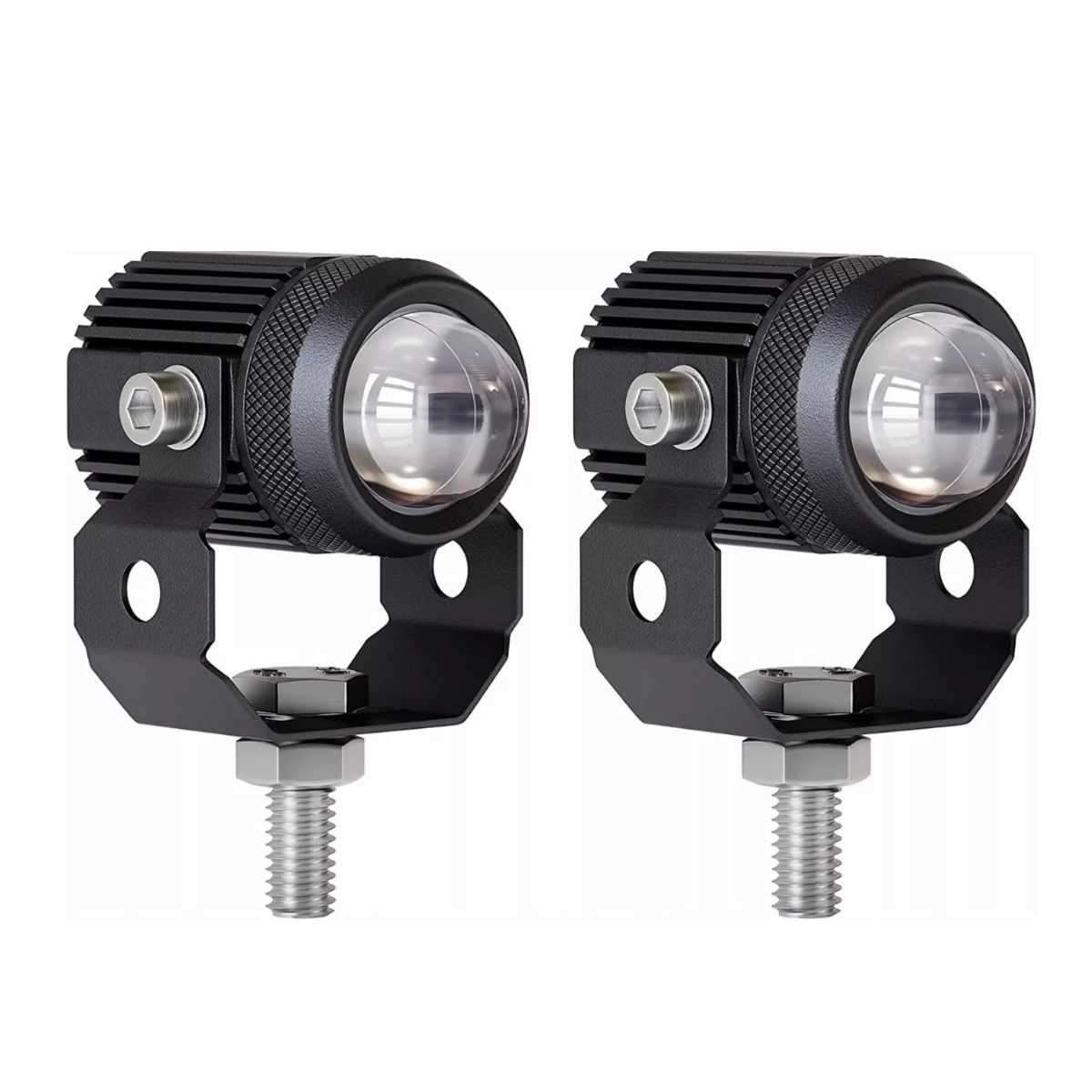 Luces Led Auxiliares Eo Safe Imports ESI-6119 color Negro para Auto o Moto 1 Par 60w