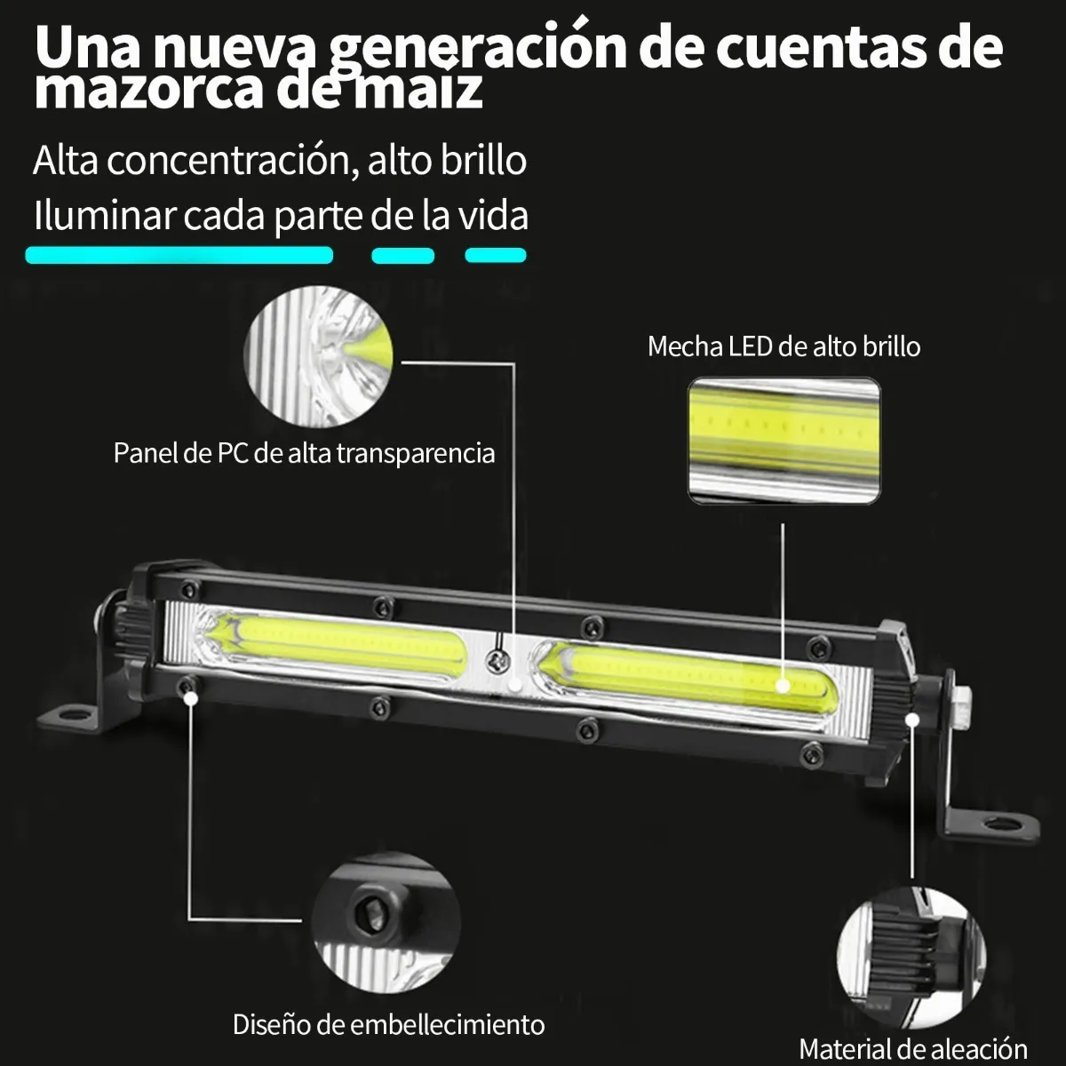 Foto 3 pulgar | Faros Barras Eo Safe Imports ESI-2690 color Negro 36 W 2 PZAS