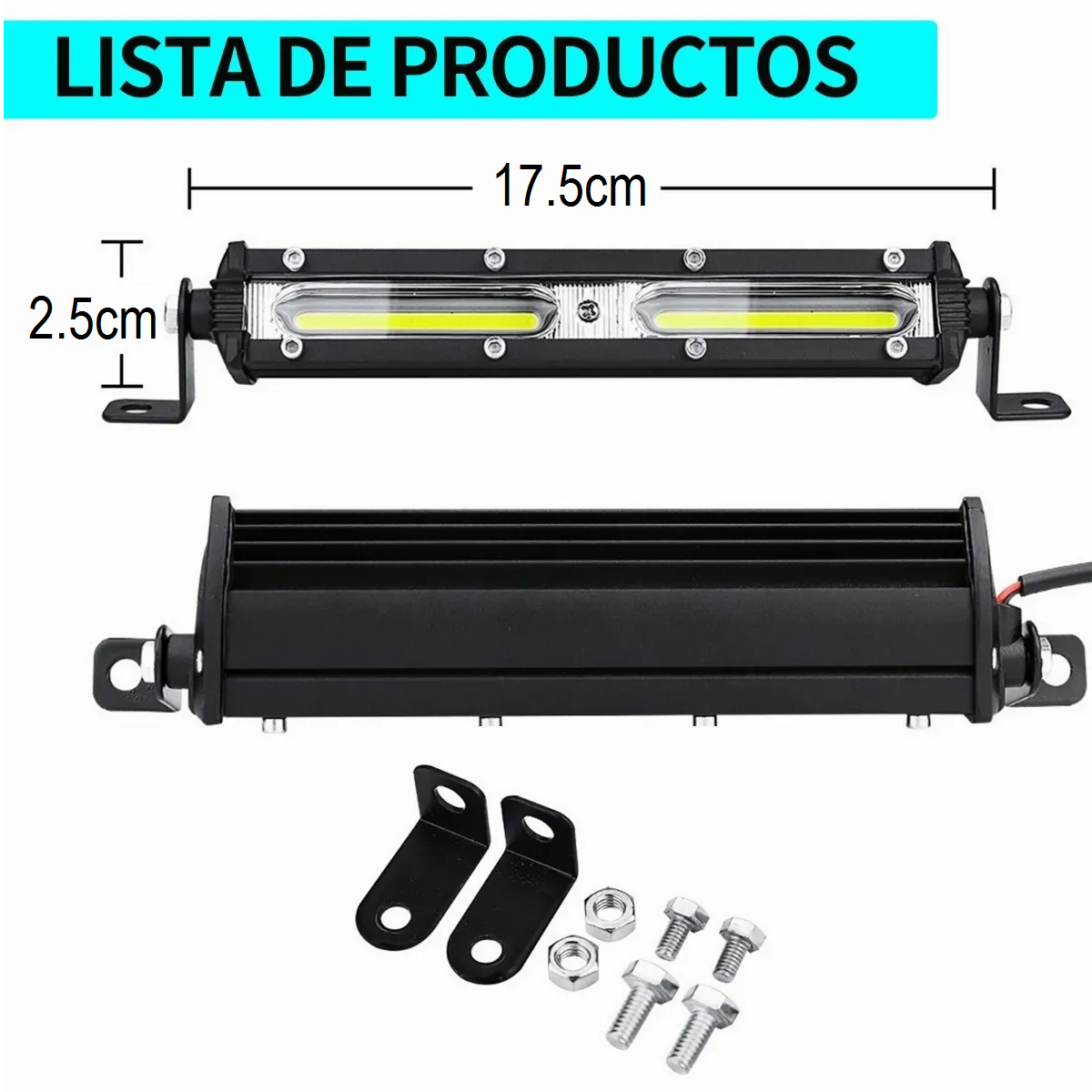 Foto 3 | Faros Barras Eo Safe Imports ESI-2690 color Negro 36 W 2 PZAS