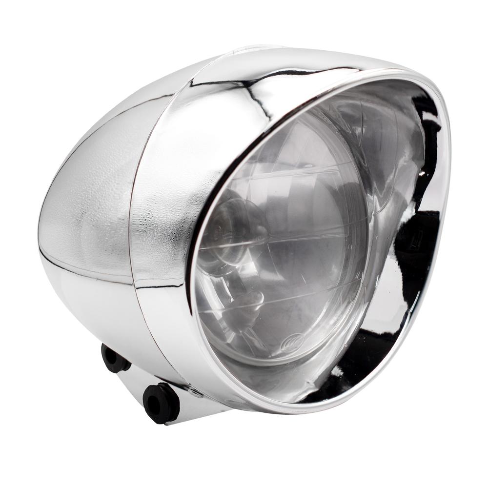 Faro Chopper Kinlley Rebellian Thunderstar color Plata para Motocicleta