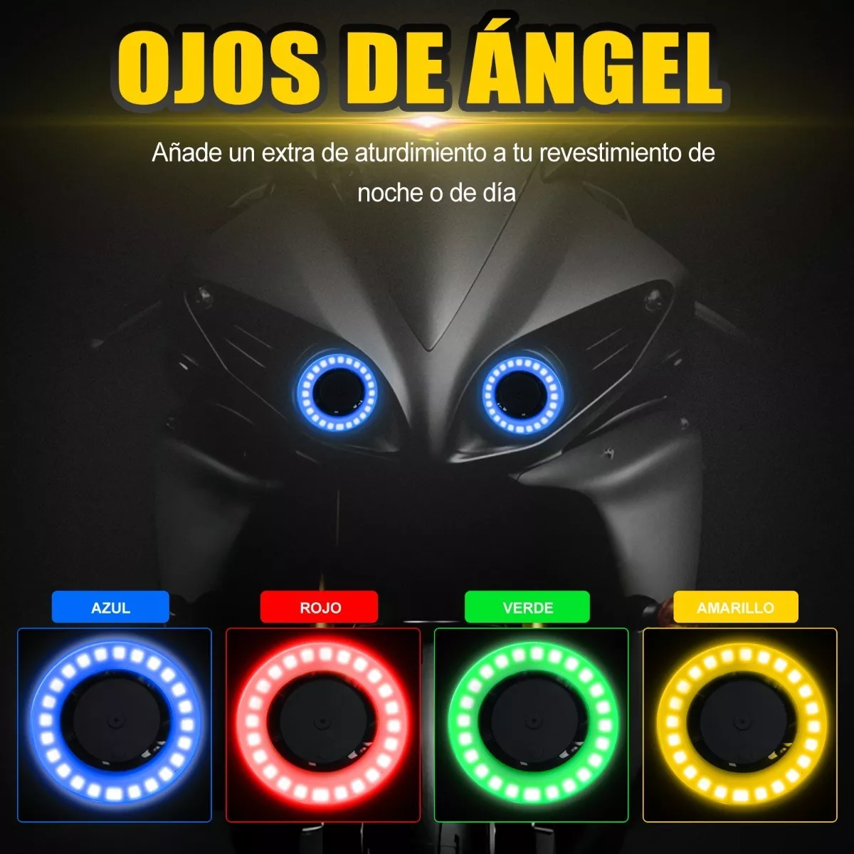 Foto 4 pulgar | Faro LED H4 Eo Safe Imports Esi-7619 color Gris para Moto Luz Alta y Baja