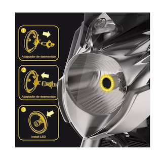 Foto 5 | Faro LED H4 Eo Safe Imports Esi-7619 color Gris para Moto Luz Alta y Baja