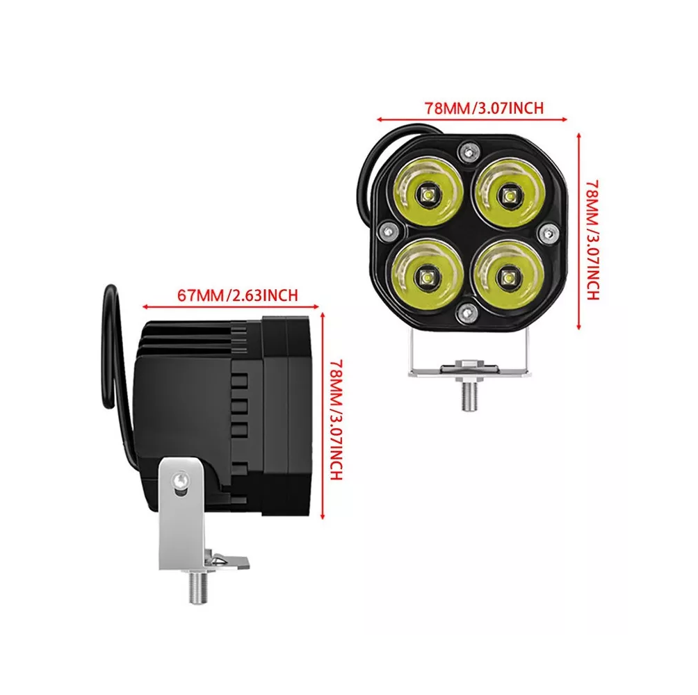 Foto 5 pulgar | Faro Auxiliar LED BELUG color Blanco para Carro 40W 2 PZAS