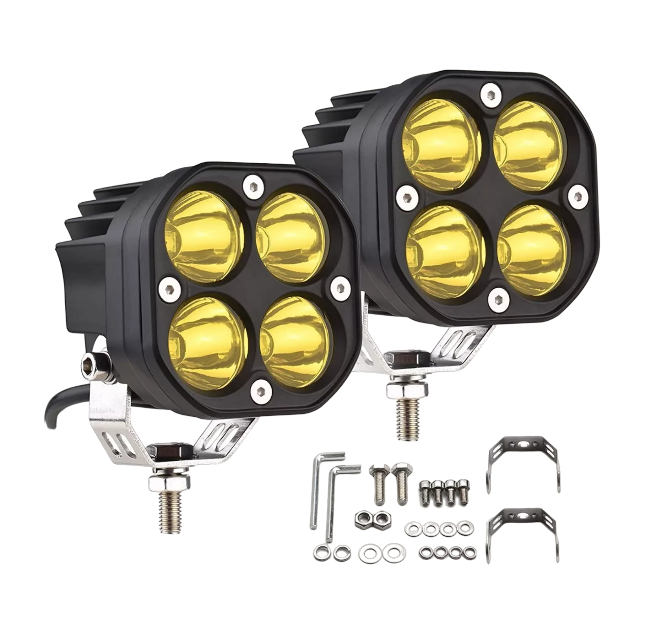 Foto 2 pulgar | Faro Auxiliar LED BELUG para Carro 40W color Amarillo 2 Piezas