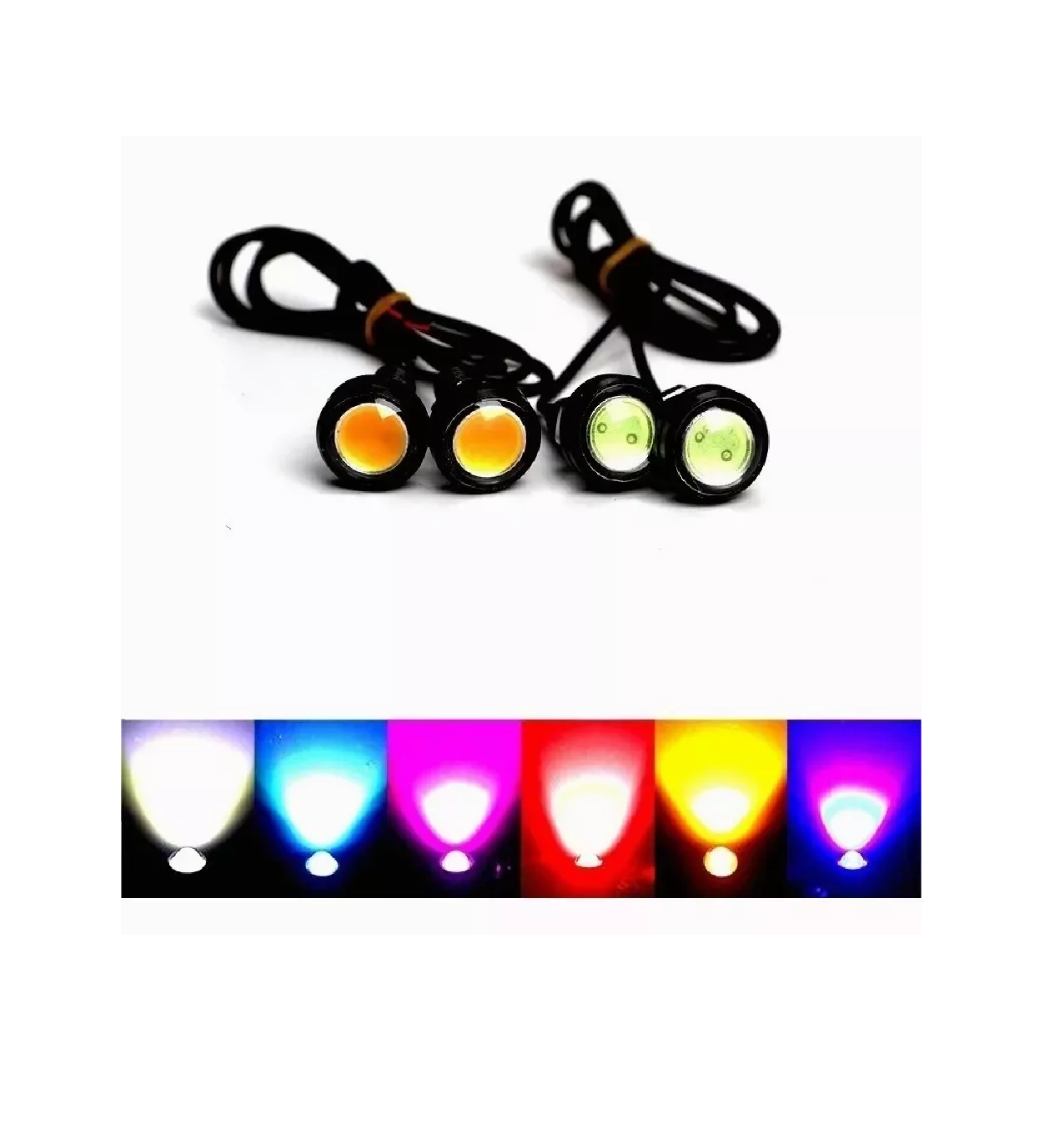 Foto 4 pulgar | Focos Ojo De Aguila Faros Led Tipo Xenon Niebla 10 Pz