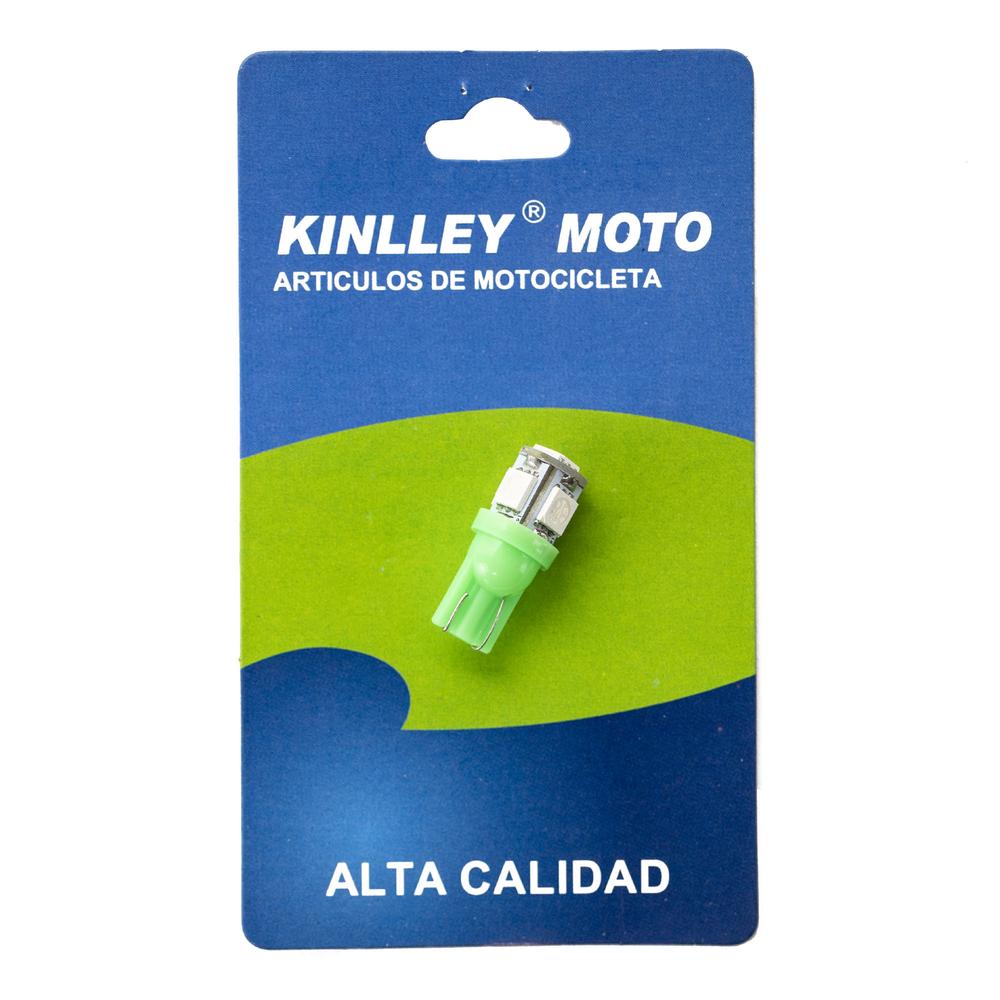 Foto 2 pulgar | Foco Pellizco De Led Para Motocicleta Kinlley T10 Color Verde