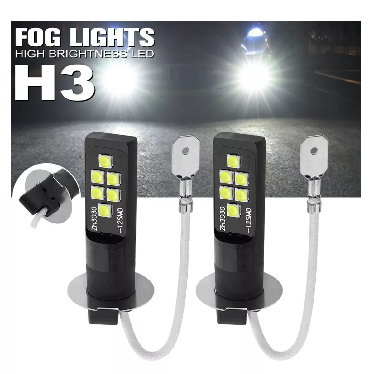 Foto 3 pulgar | Luces LED para Coche de Alta Potencia 300 lm  EO Safe Imports 1 Par