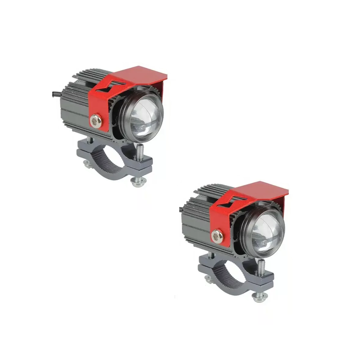 Faros Lupa Doble Exploradoras para Auto Moto 60 w Eo Safe Imports 1 Par