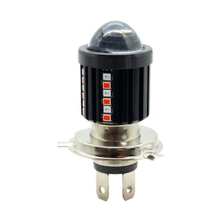 Foto 2 | Foco Led H4 Para Moto Rasen Con Lupa Luz Blanca Y Amarilla Led Laterales Rojo Y Azul 37 Leds 12-85 V