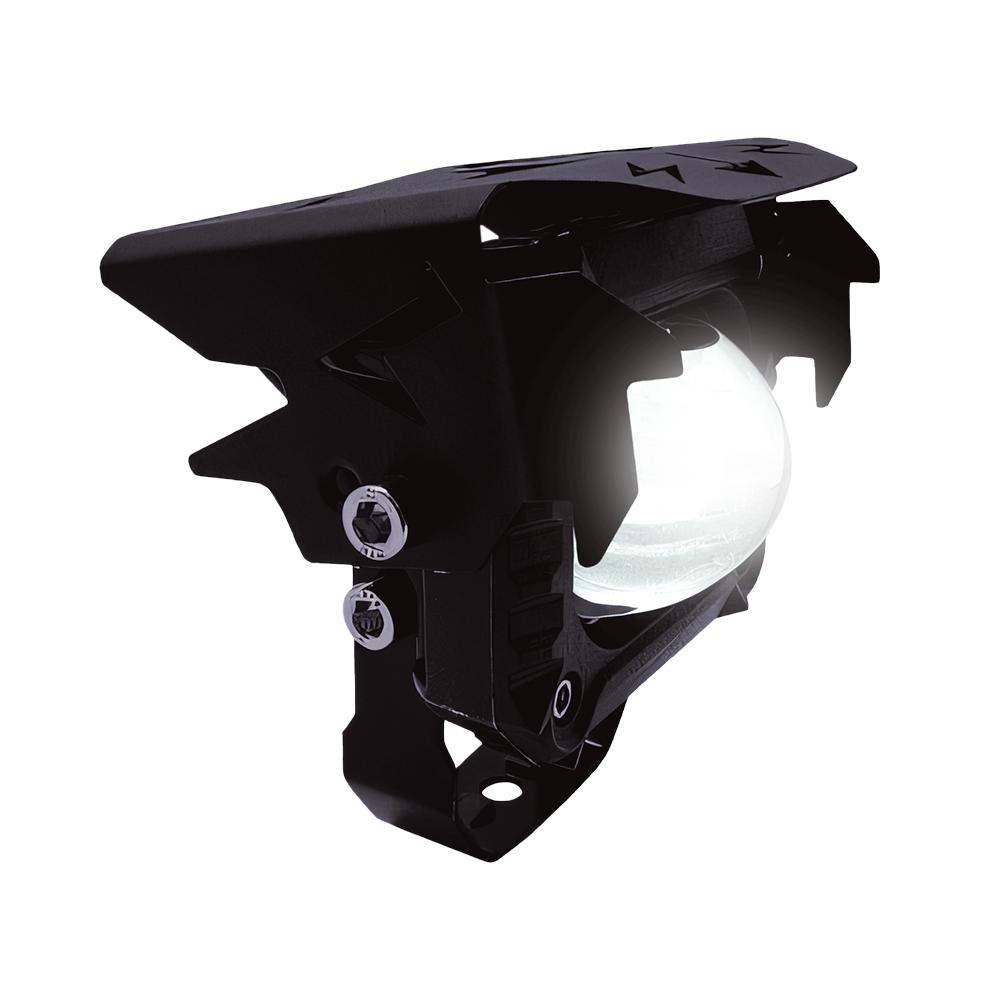 Foto 1 | Faro Led Para Moto Rasen Tipo Murciélago Luz Amarillo-blanco 1 Led Lupa 360° 50m 12-80v 10w