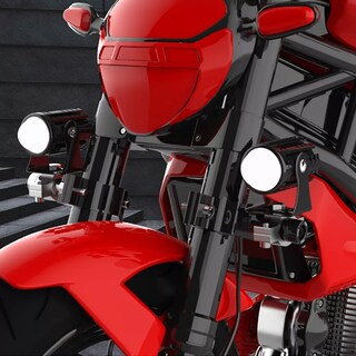 Foto 3 | 2 Par Faros Luces Led Para Motos Auto Doble Color Auxiliares Eo Safe Imports Esi-17029 Negro
