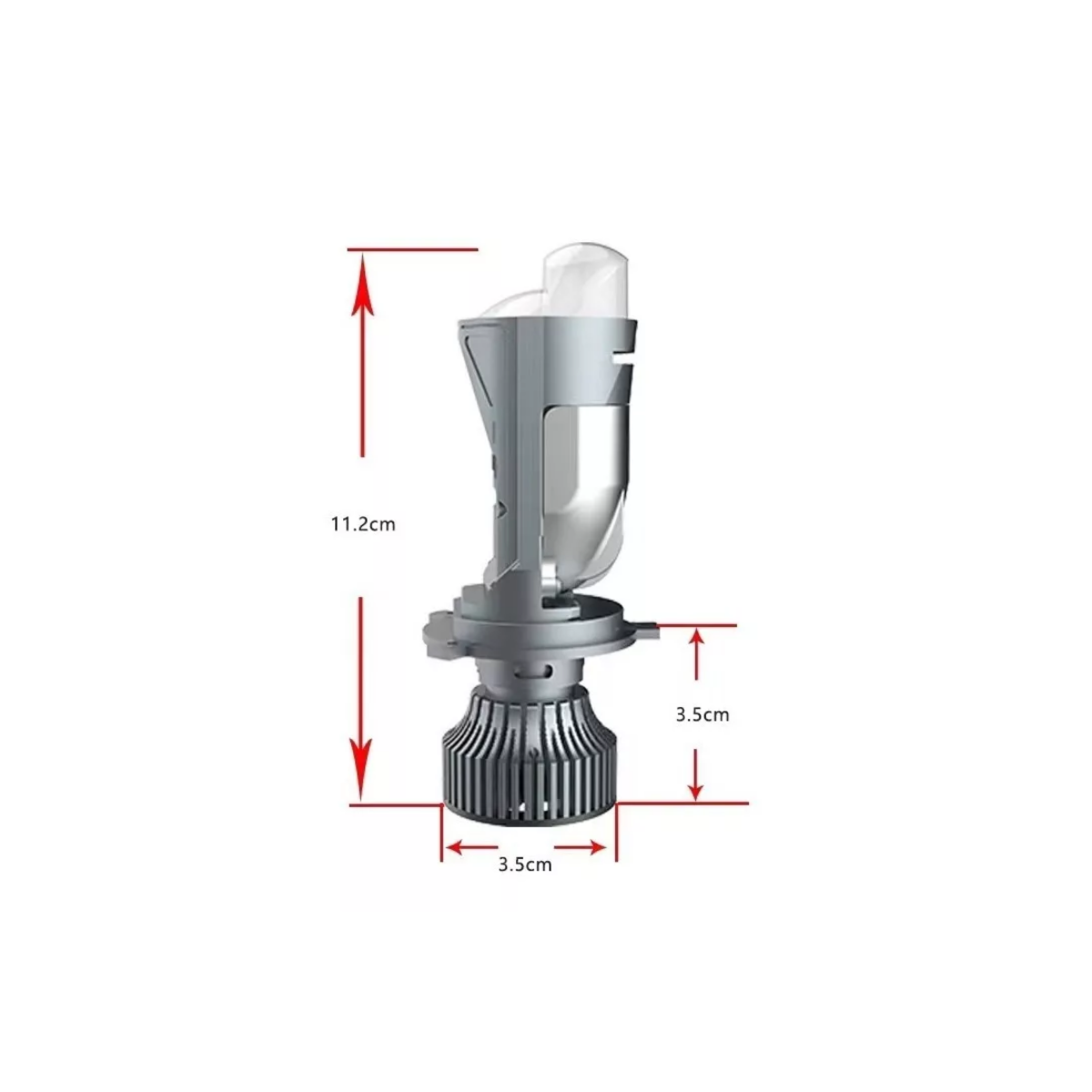 Foto 3 | Faros Led H4 con Lente Mini Led de 20000 Lm Eo Safe Imports Esi-17061 Gris