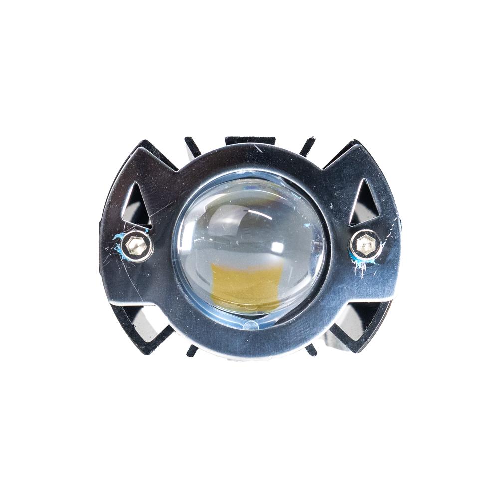 Foto 3 pulgar | Faro Led Para Moto Rasen Sharp Eyes (a) Luz Amarillo-blanco Led Con Lupa 360°