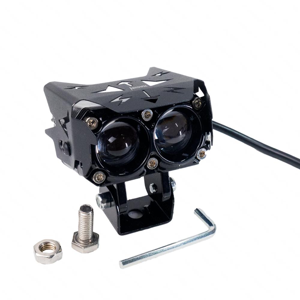 Faro Led para Moto Rasen con Visera Luz