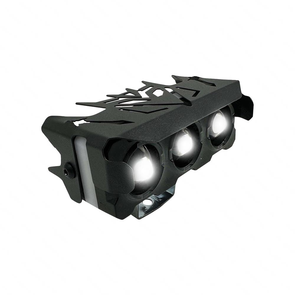 Foto 2 | Faro Led Rectangular Para Moto Rasen 3 Lupas Luz Amarilla-blanca