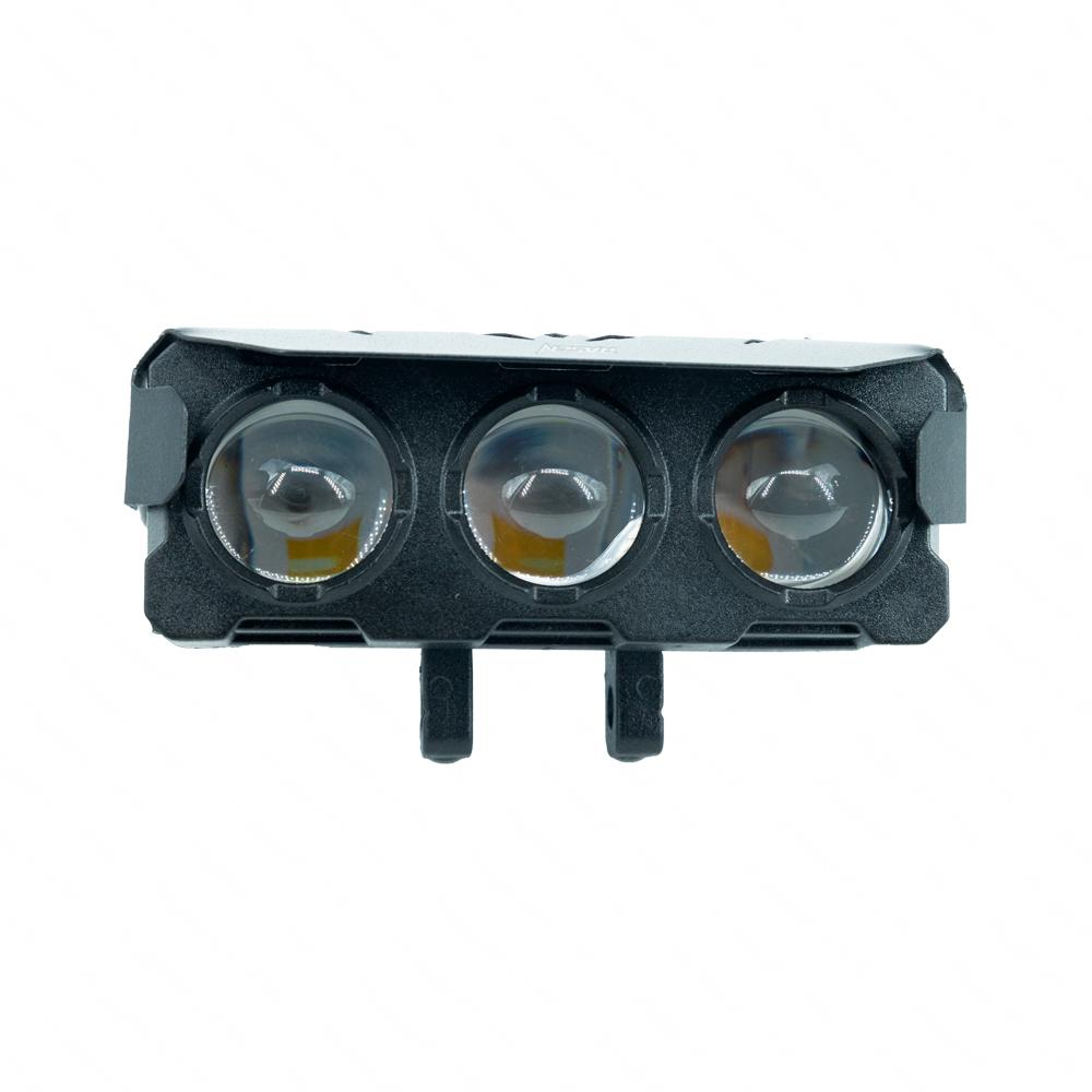 Foto 5 | Faro Led Rectangular Para Moto Rasen 3 Lupas Luz Amarilla-blanca