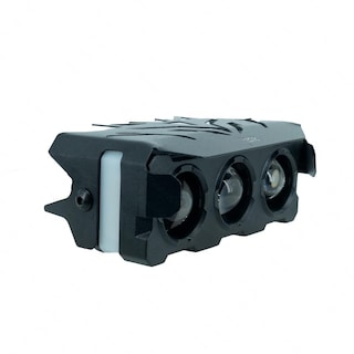 Foto 6 | Faro Led Rectangular Para Moto Rasen 3 Lupas Luz Amarilla-blanca
