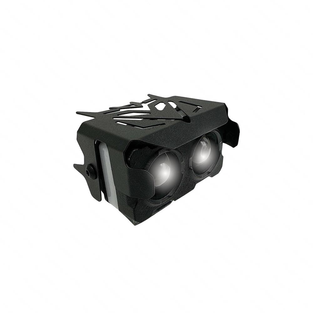 Foto 2 | Faro Led Rectangular Para Moto Rasen 2 Lupas Luz Amarilla-blanca