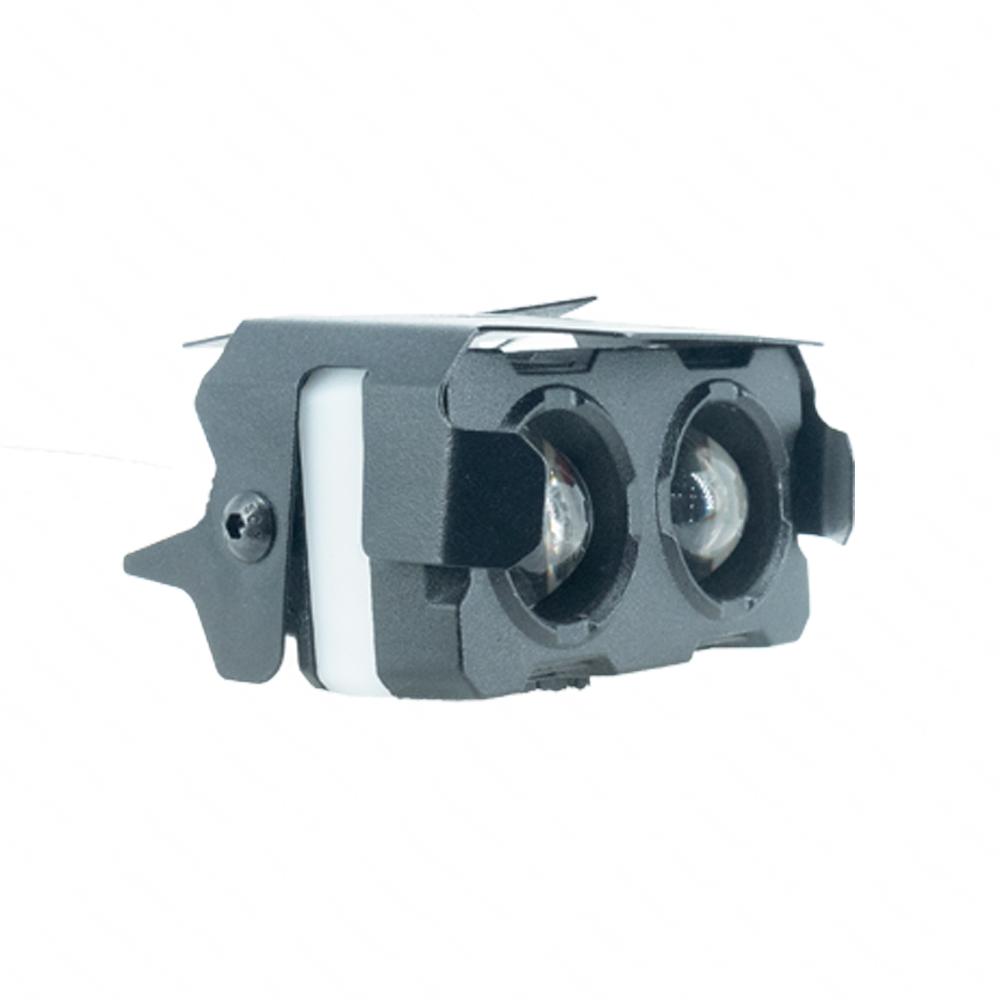 Foto 7 pulgar | Faro Led Rectangular Para Moto Rasen 2 Lupas Luz Amarilla-blanca