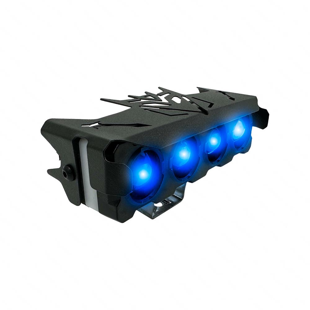 Foto 5 pulgar | Faro Led Para Moto Rasen, 4 Lupas, Luz Amarilla-blanca Y Halo
