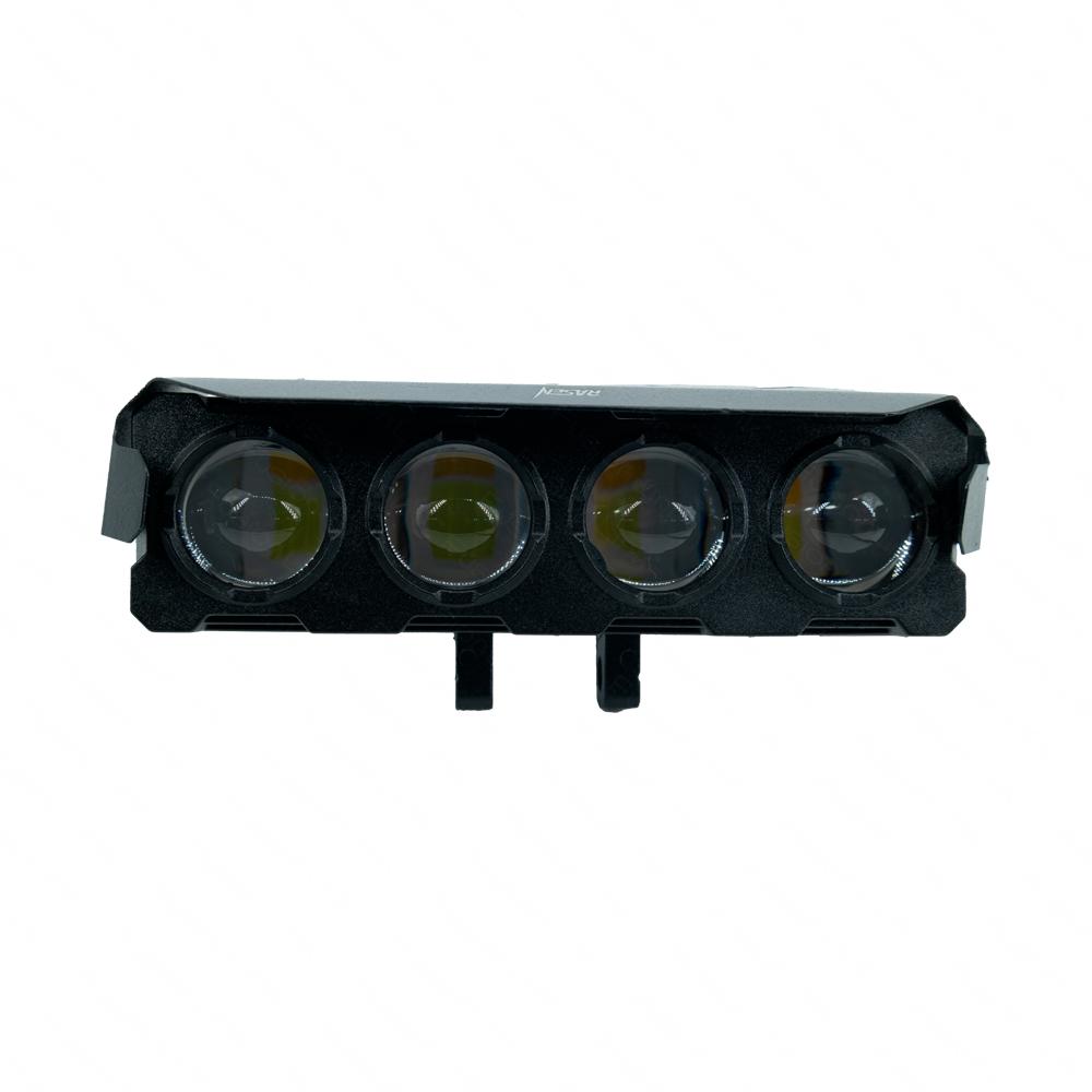 Foto 6 pulgar | Faro Led Para Moto Rasen, 4 Lupas, Luz Amarilla-blanca Y Halo