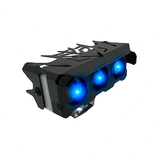 Foto 4 | Faro Led Rectangular Para Moto Rasen 3 Lupas Luz Amarilla-blanca