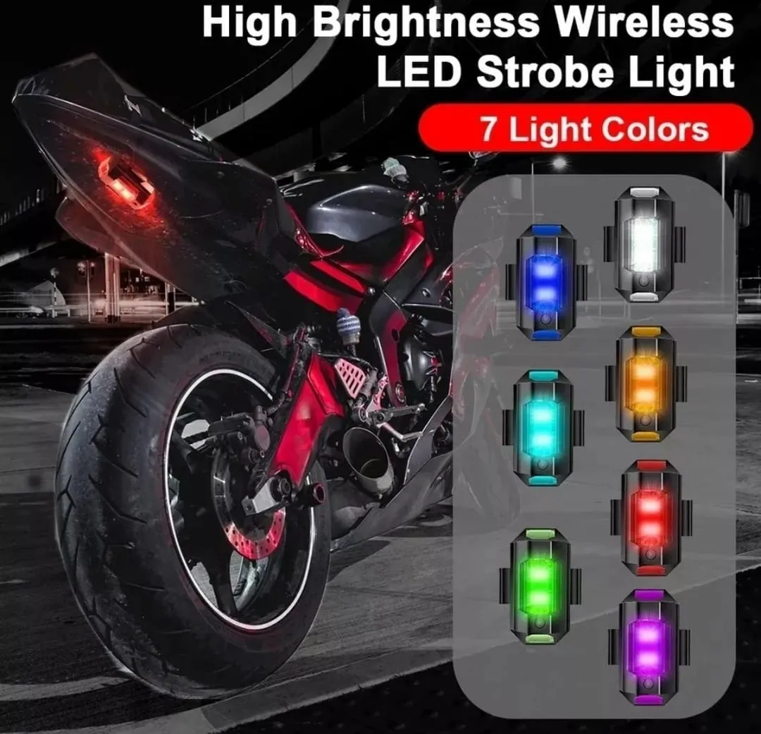 Foto 4 pulgar | Faro Led Trasero Estrobo Malubero, Funciones Fija Moto Bici Auto USB