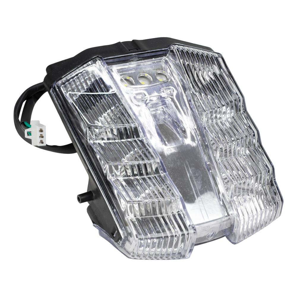 Foto 2 pulgar | Calavera Trasera de Luz Led para Motocicleta Kinlley Ft200 color Plata