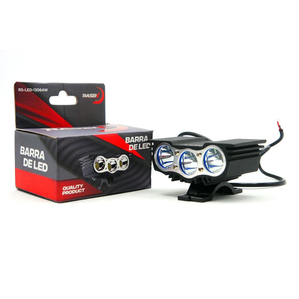 Foto 3 | Faro Auxiliar Led Tipo Halcon 3 Led Con Luz Blanca Alta, Baja Y Estrobo Para Motocicleta