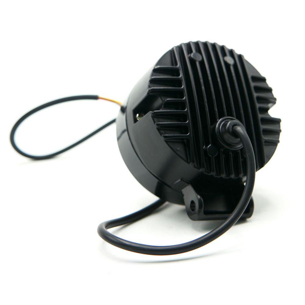 Foto 5 | Faro 2 Led Redondo Con Lupa Luz Blanca Fija Y Estrobo Opcional Para Motocicleta