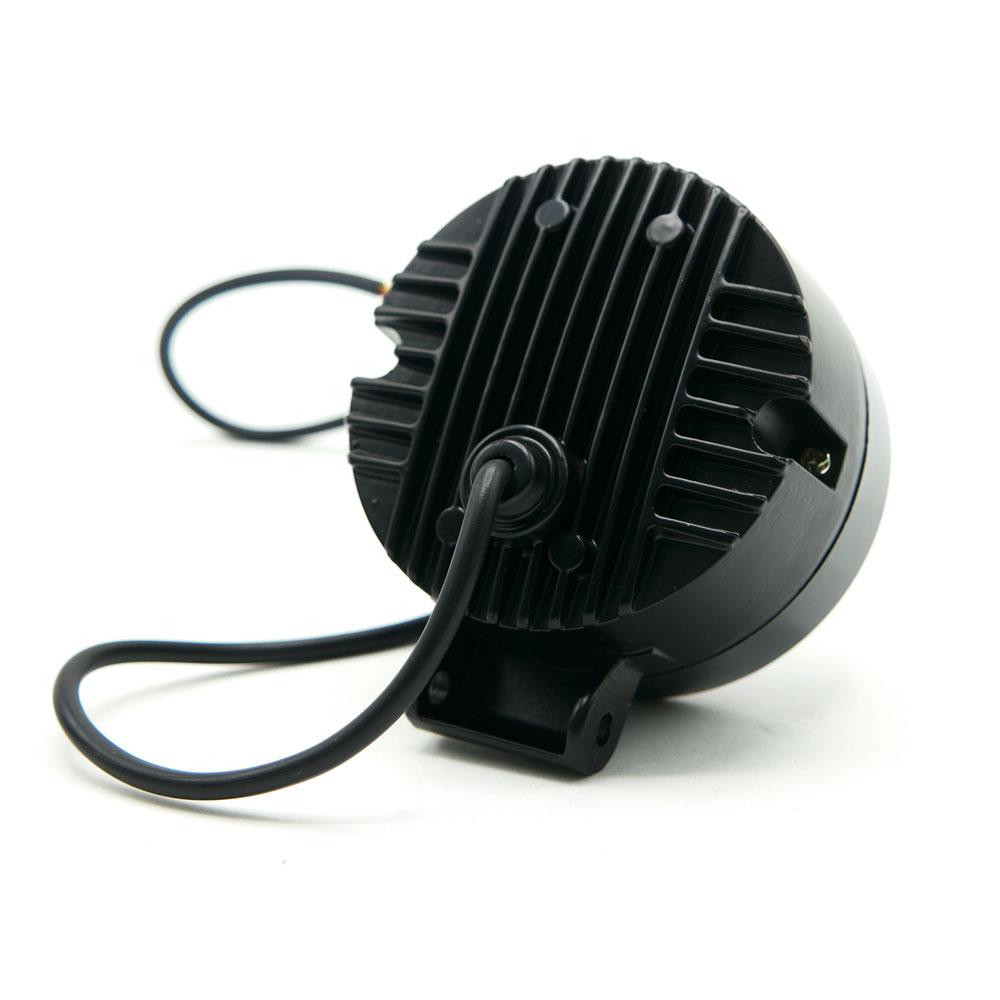 Foto 7 pulgar | Faro 2 Led Redondo Con Lupa Luz Blanca Fija Y Estrobo Opcional Para Motocicleta