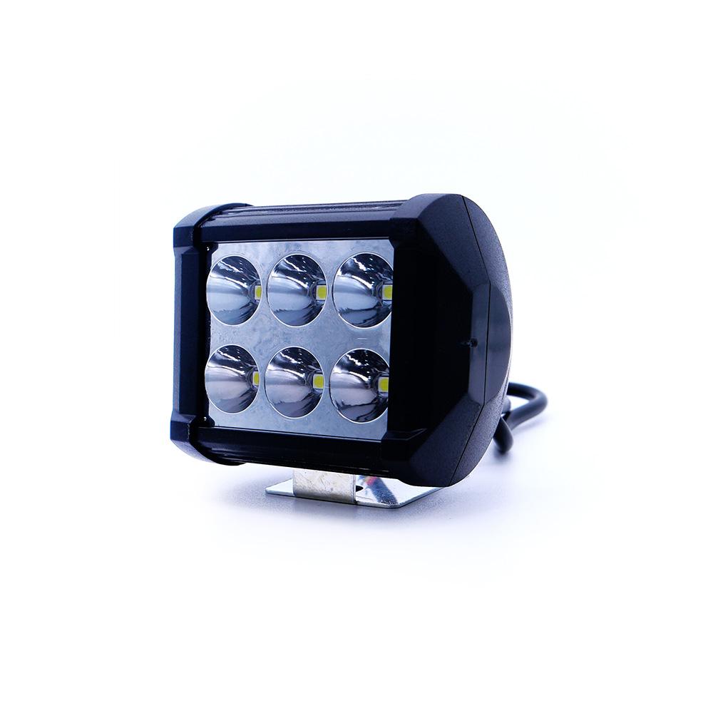 Faro Auxiliar Led con Estrobo 6 Led para Motocicleta