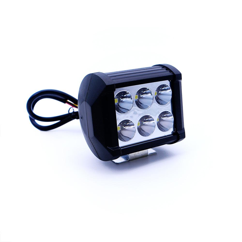 Foto 4 pulgar | Faro Auxiliar Led con Estrobo 6 Led para Motocicleta