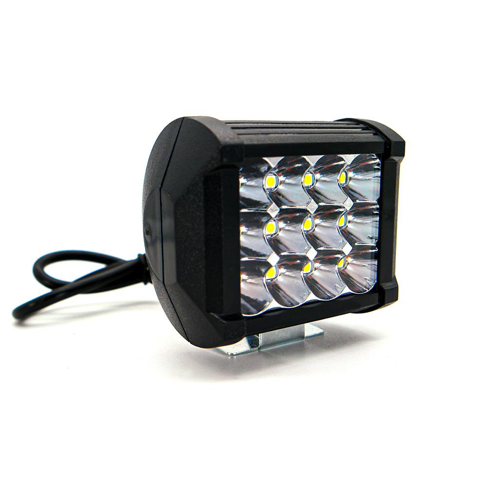 Faro Auxiliar Led con Estrobo 12 Led para Motocicleta