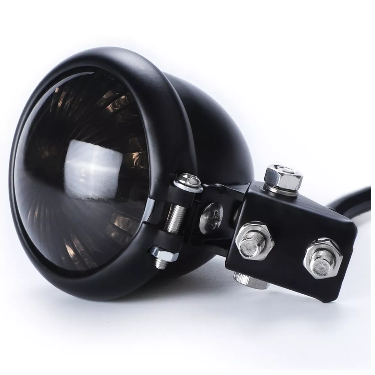 Foto 3 pulgar | Stop Porta Placa Led Luz De Freno Universal Moto Lente Eo Safe Imports Esi-17465 Negro