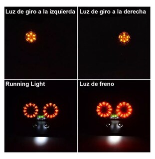 Foto 4 | Stop Porta Placa Direccionales Belug Led Para Moto Café Racer Bobber 12v