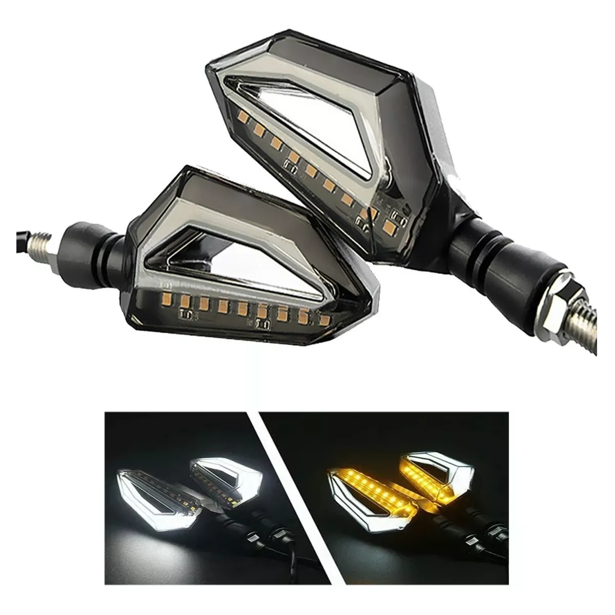 Foto 4 pulgar | Set 2 Faros Direccionales Eo Safe Imports ESI-4163 color Negro LED para Motocicleta