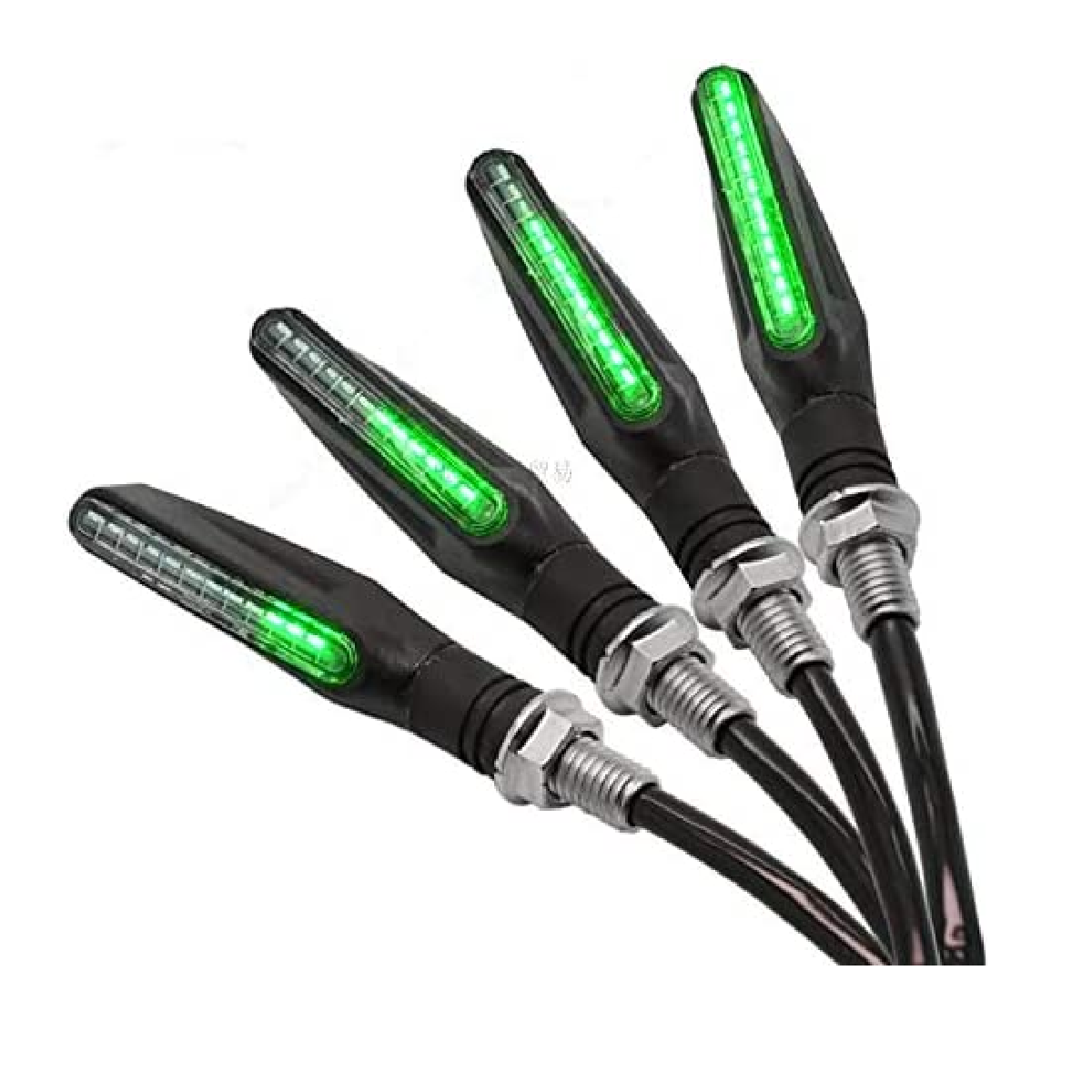 Foto 2 pulgar | Set 4pz Direccionales Led Moto Secuencial Motocicleta Eo Safe Imports Esi-6136 Verde