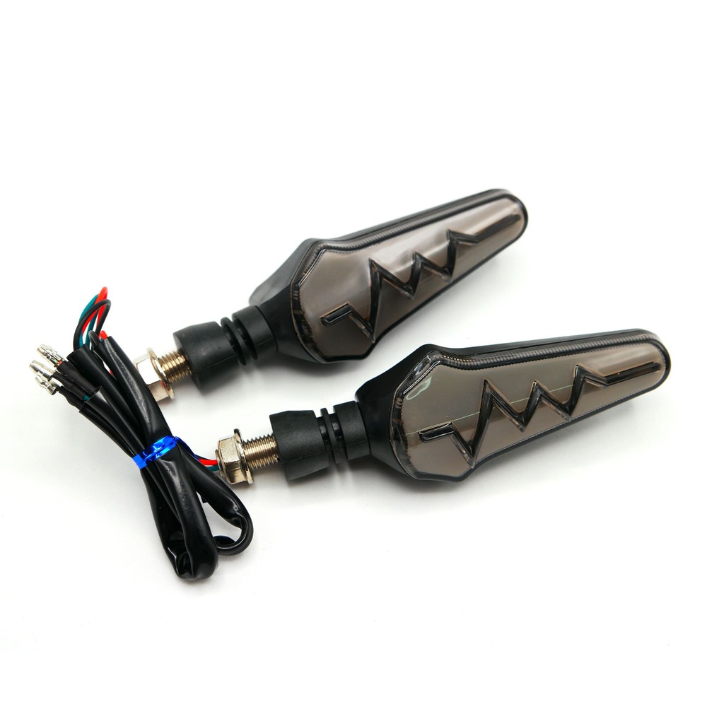 Foto 4 pulgar | Direccionales para Moto Rasen RS-DIR-0012Y-BU LED Bicolor Secuencial Universal